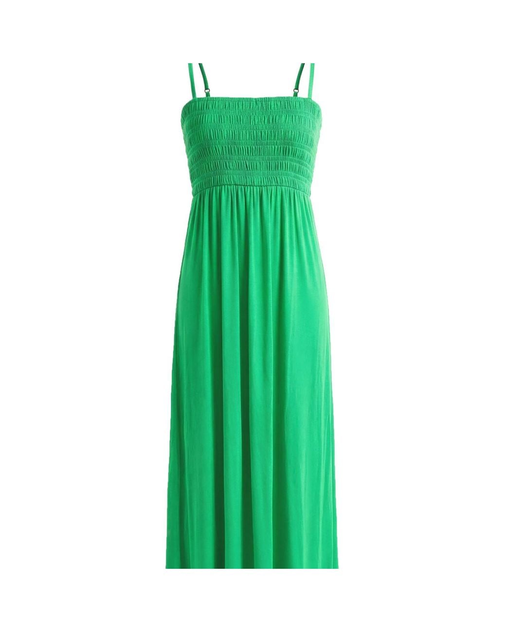 JJwinks Green Bra-Free Smocked Modal Maxi Dress
