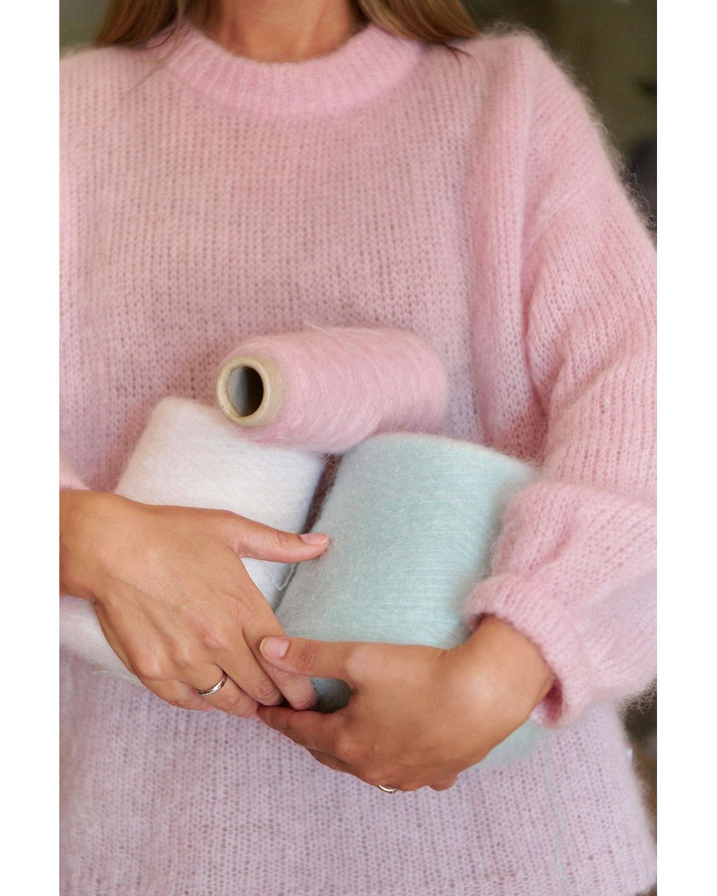 SALANIDA Pink Melody Soft Mohair Jumper