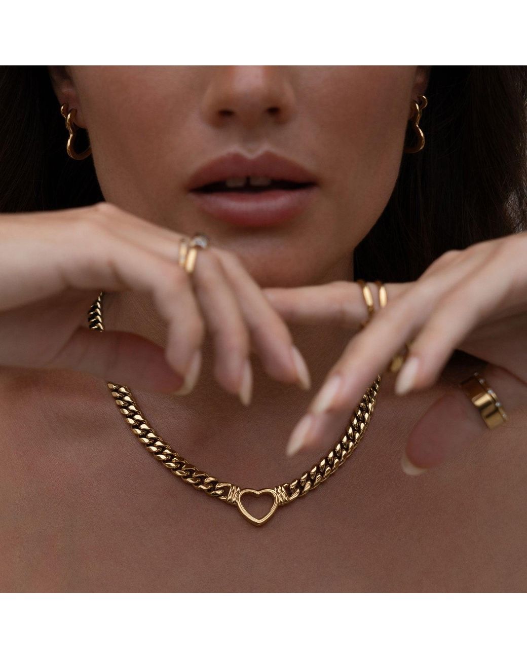 ARMS OF EVE Metallic Valentine Necklace