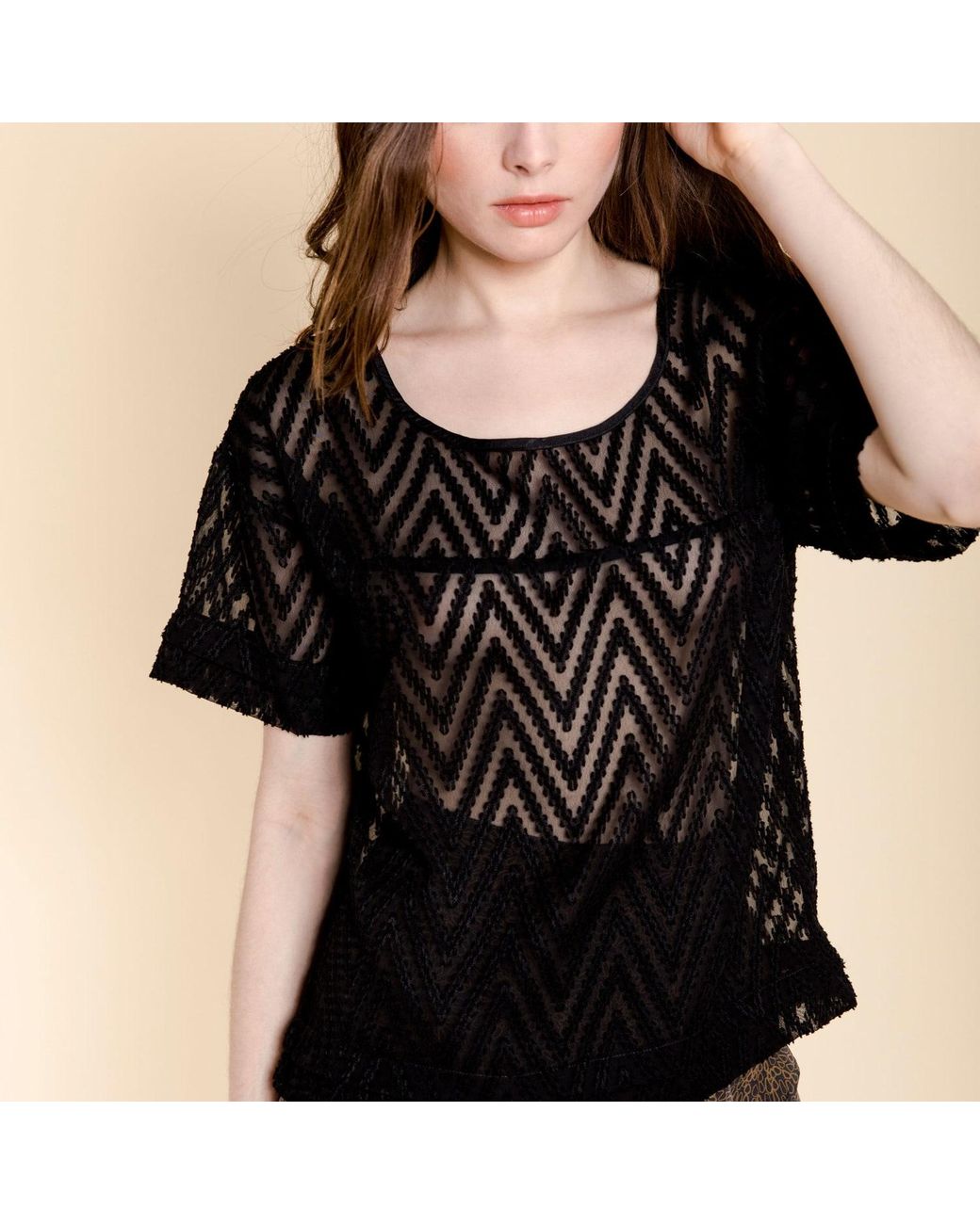 Misha Vaidya Black Moana Blouse