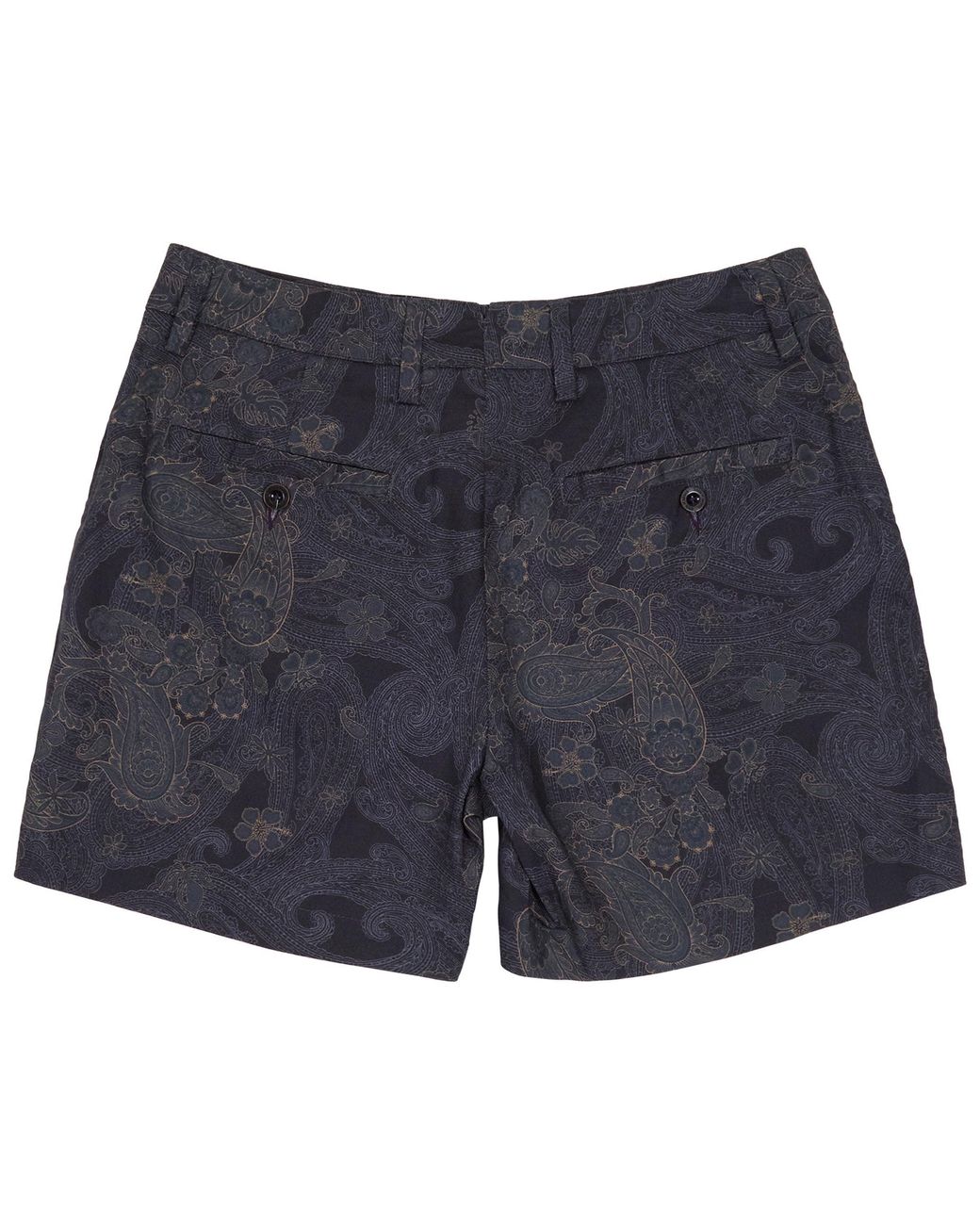 Lords of Harlech Blue Freda Paisley Explosion Tailored Short