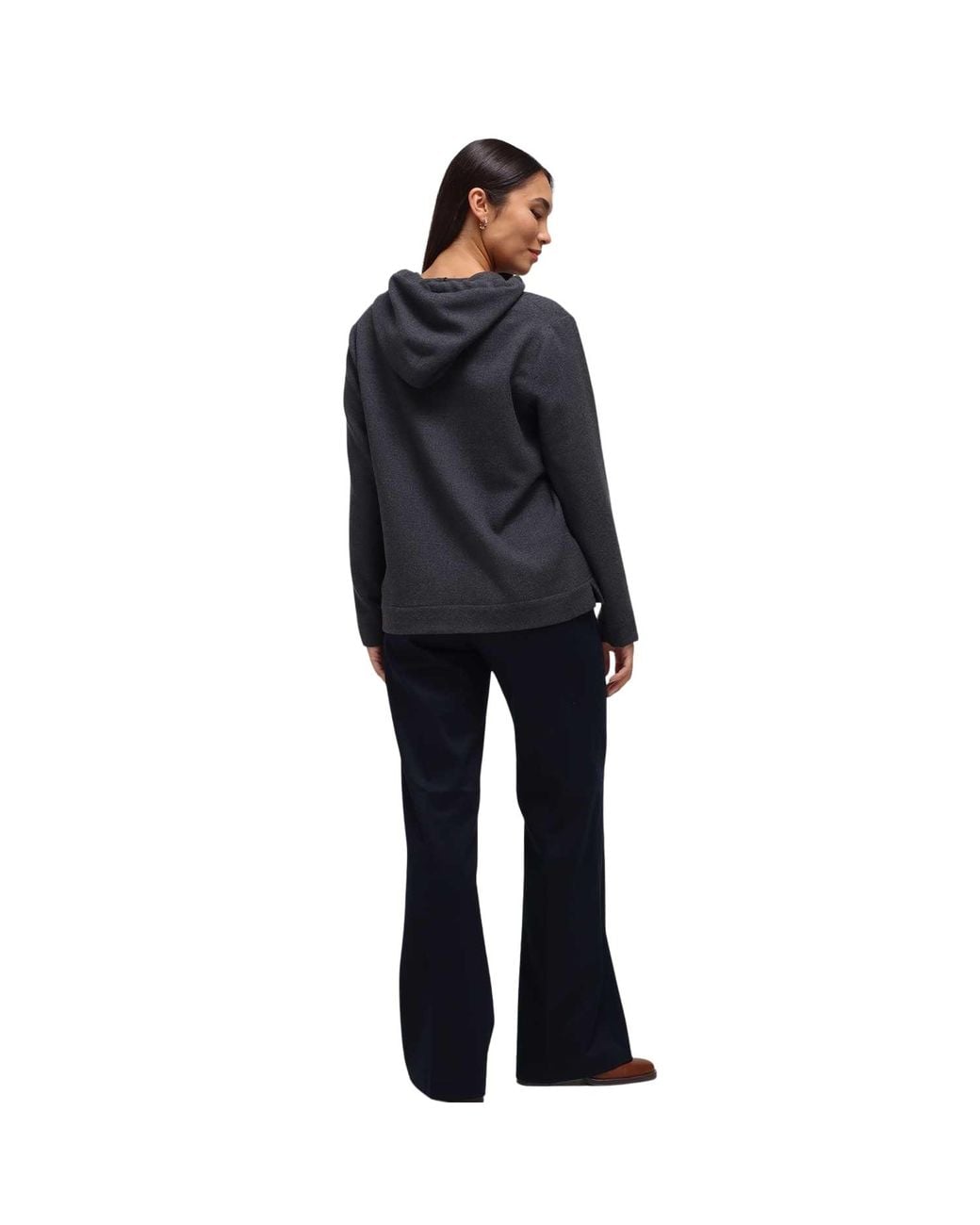Humans & Land Black Mixed Cashmere Hoodie