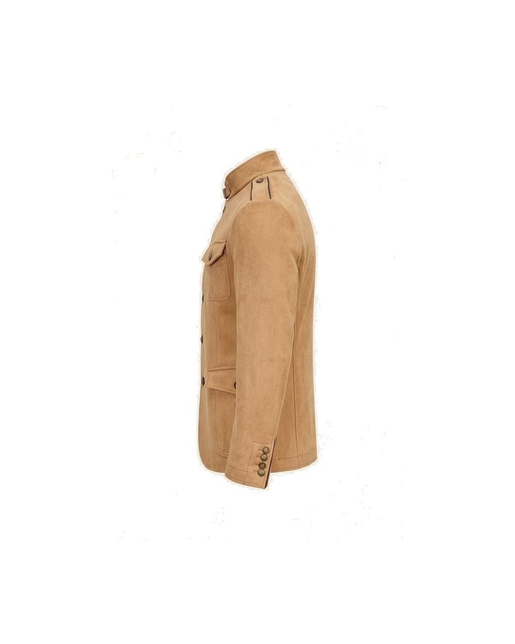 Ron Tomson Natural Neutrals Microsuede Lightweight Safari Jacket for men