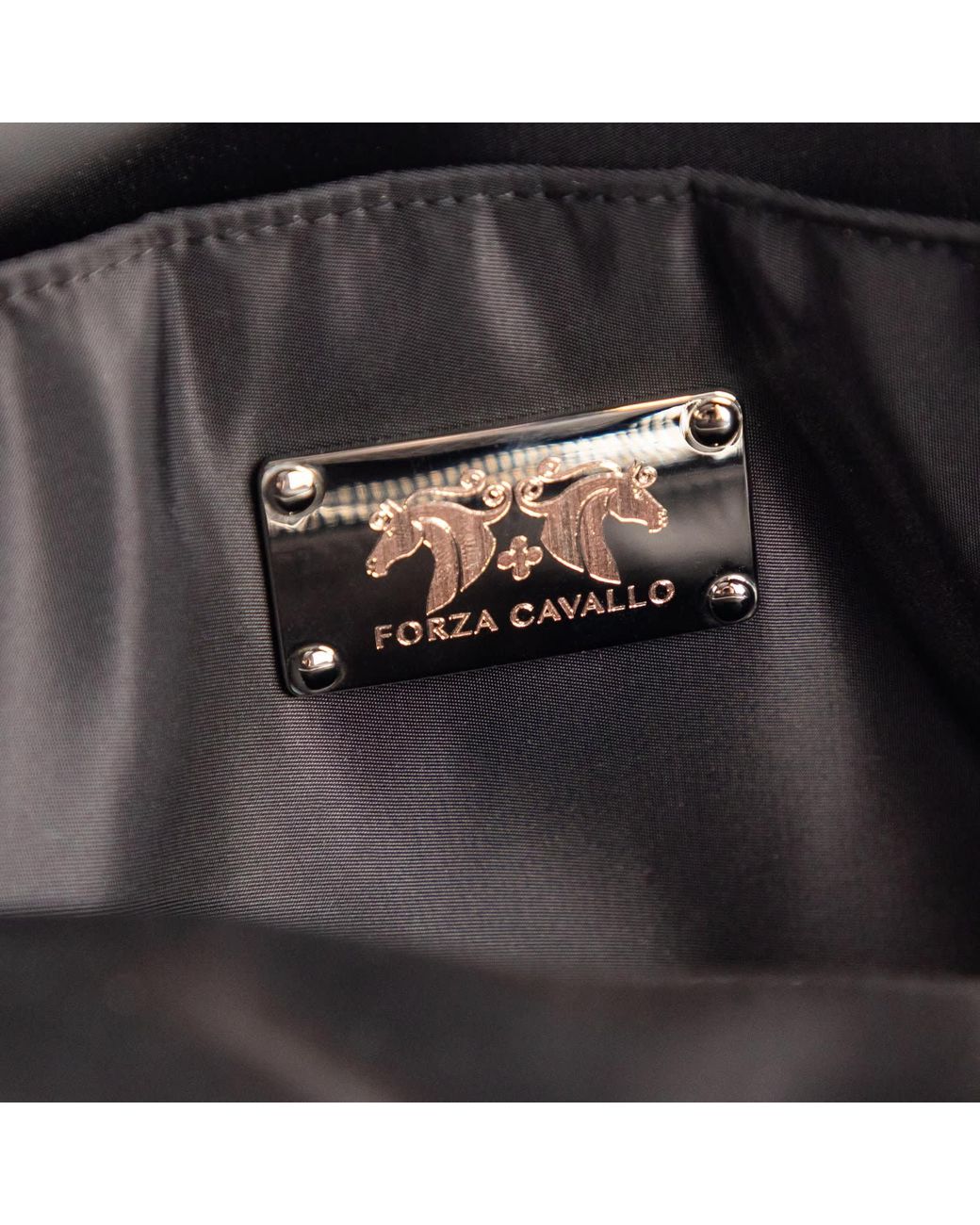 FORZA CAVALLO Black Mirror Horse Tote Small