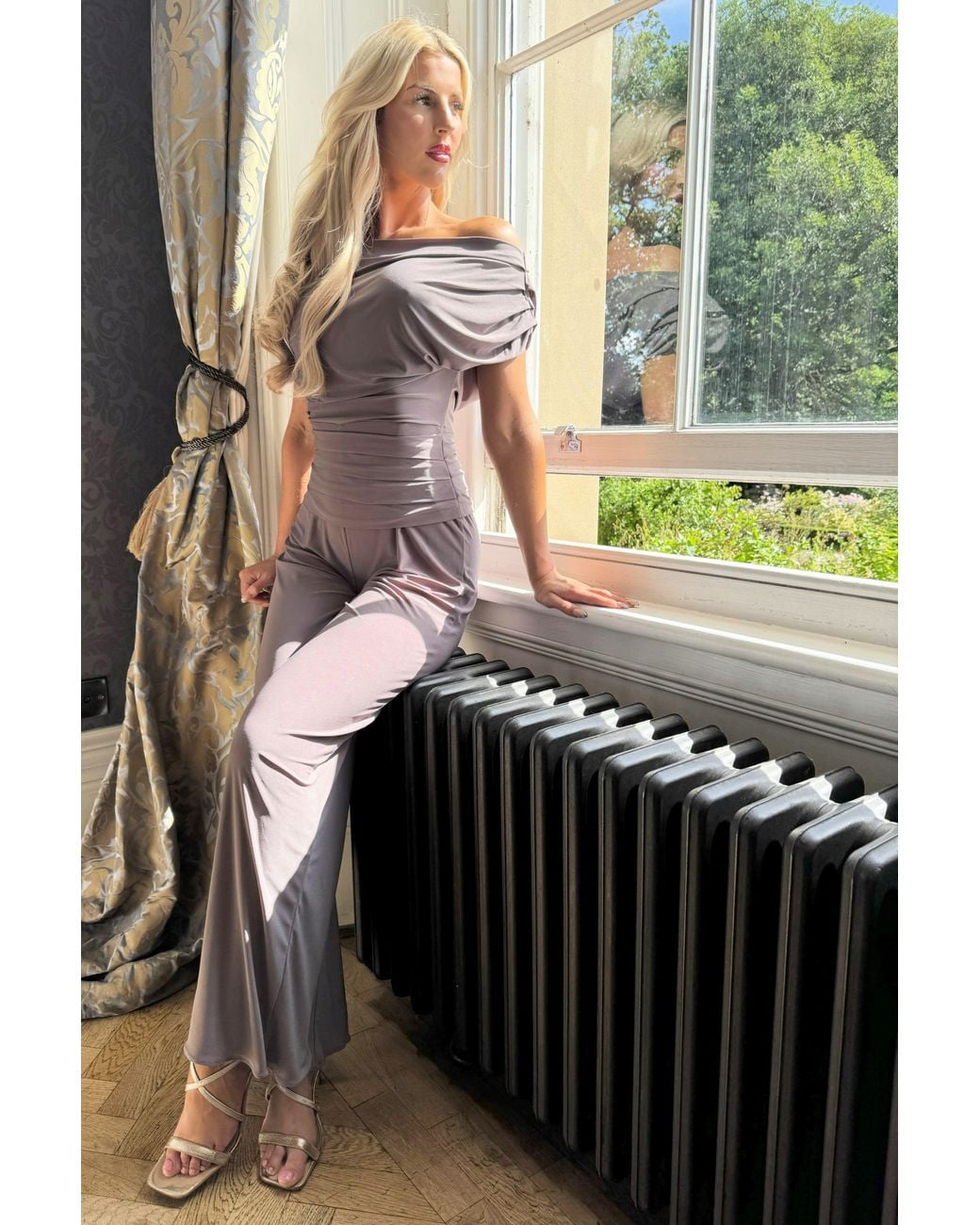 Atom Label Gray Carbon Jumpsuit