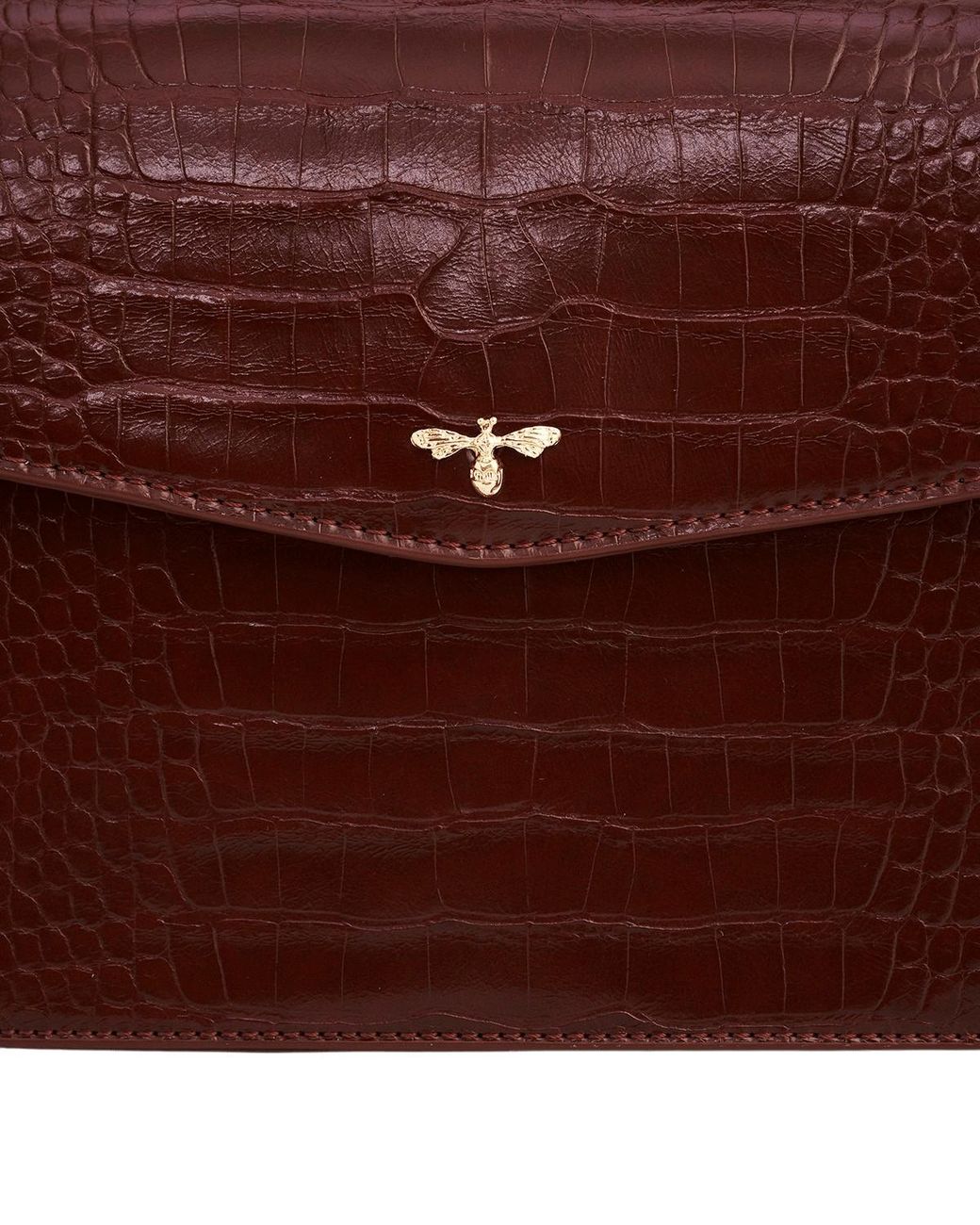 Fable England Red Eliza Small Top Handle Bag