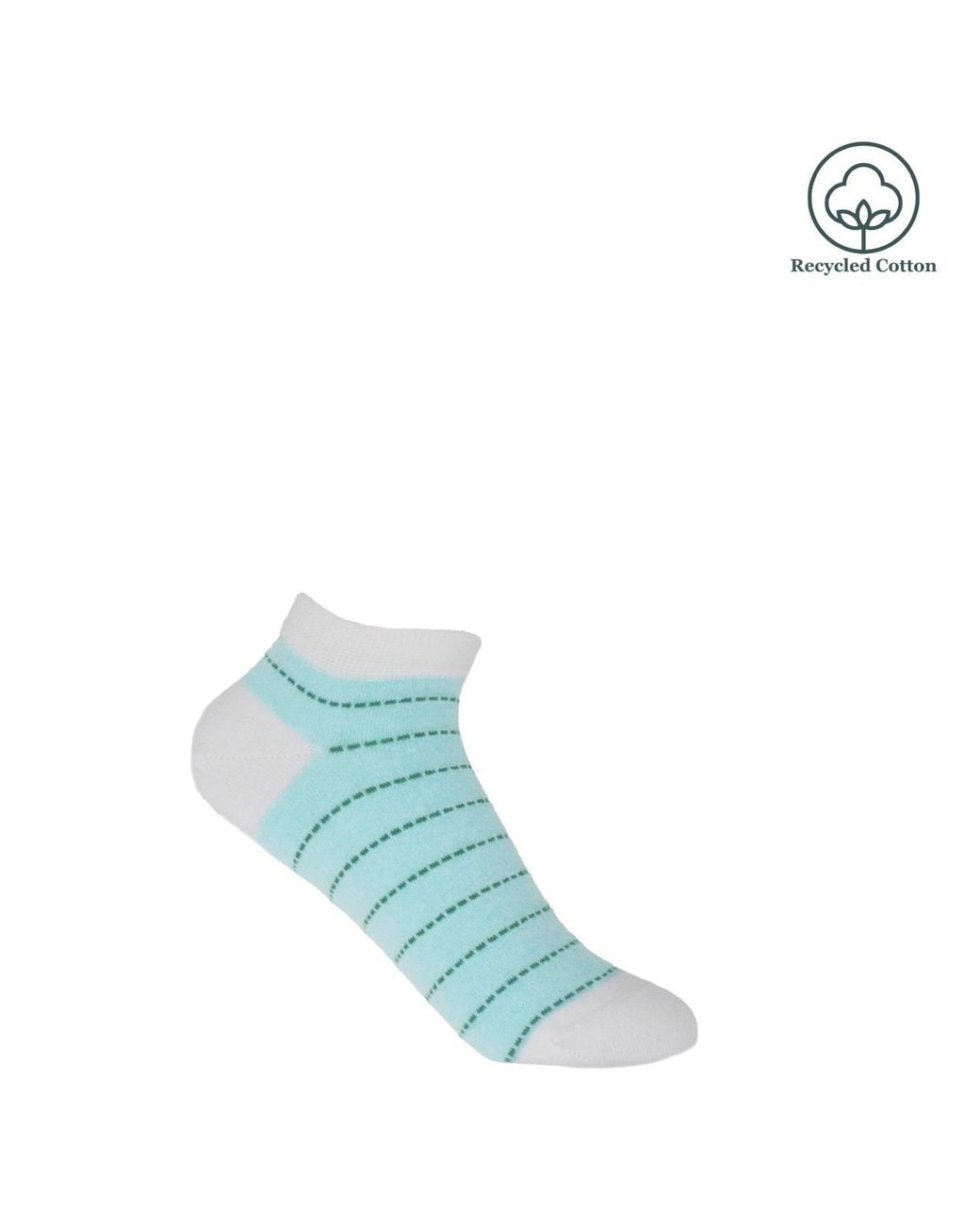 Peper Harow - Made in England Blue Dash Trainer Socks – Mint