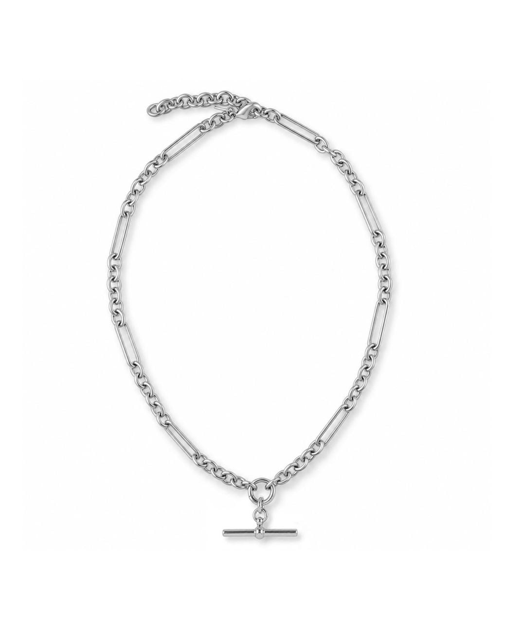 Hye Jane Jewelry Metallic Kin T-Bar Necklace With Simone Chain