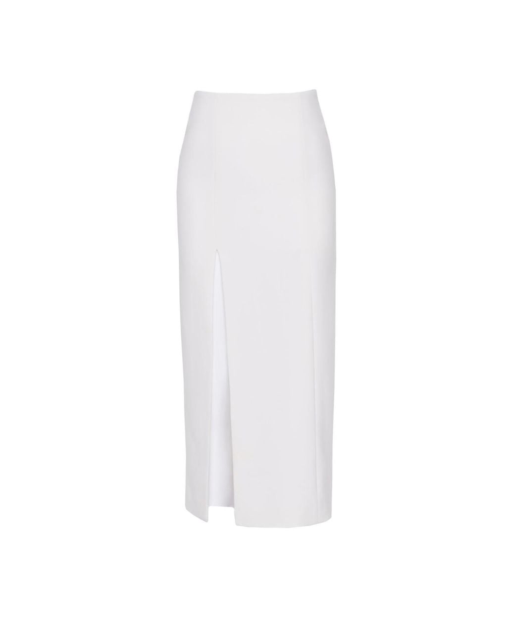 Nomi Fame White Noara Skirt With A Slit