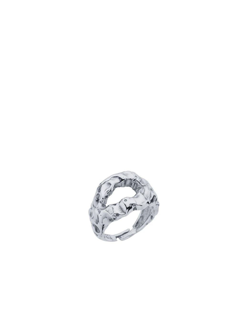LINYA JEWELLERY White Mazu Amorphous Ring