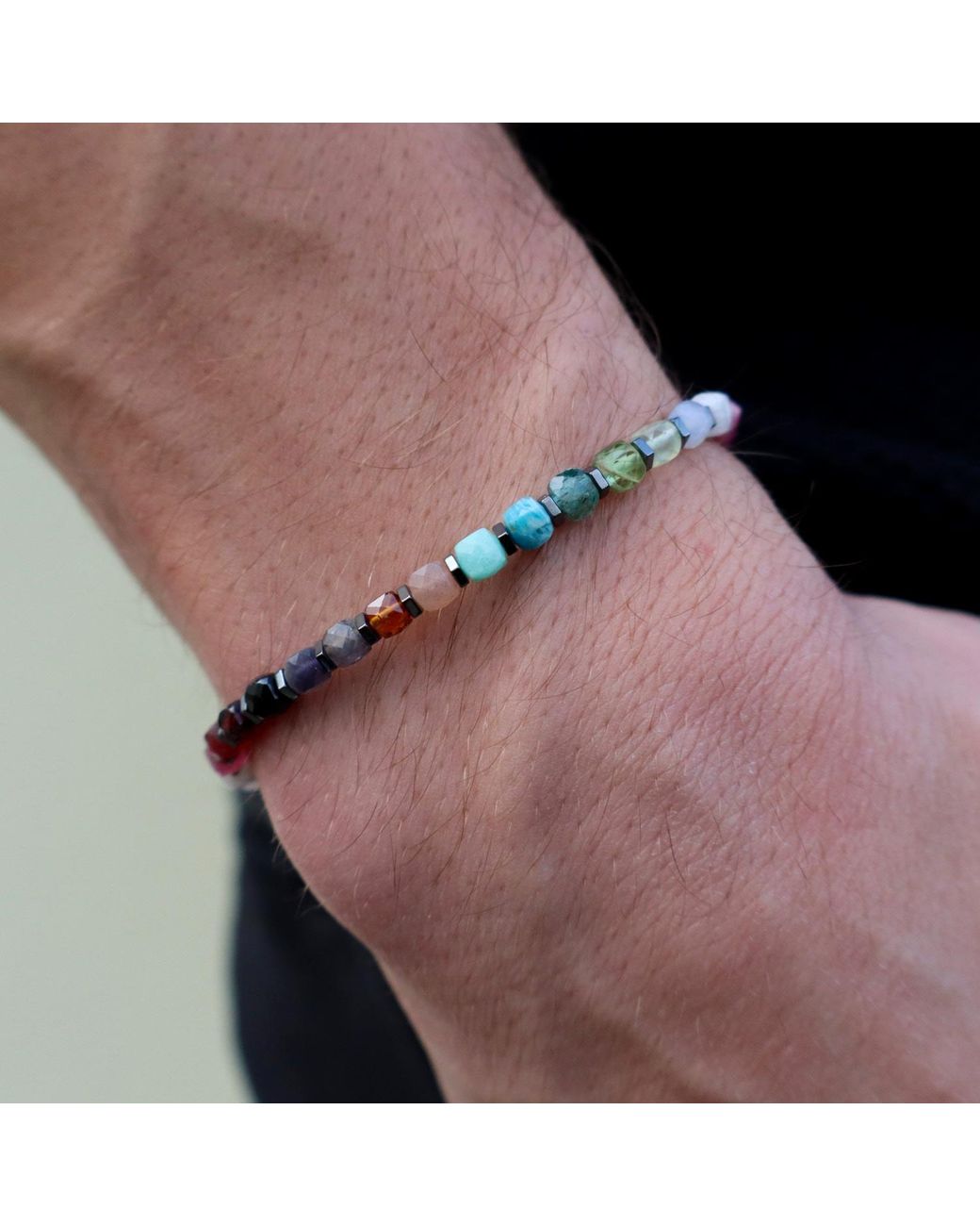 Mineralgems•Studio Blue Gemstone Bracelet for men