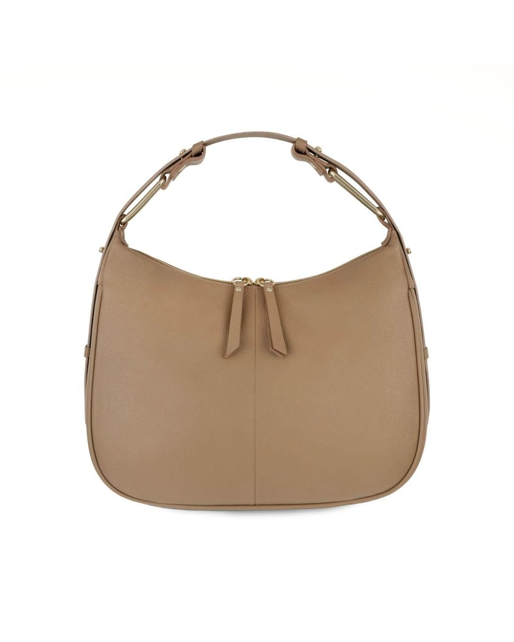 Apatchy London Brown Neutrals The Charlie Camel Leather Bag