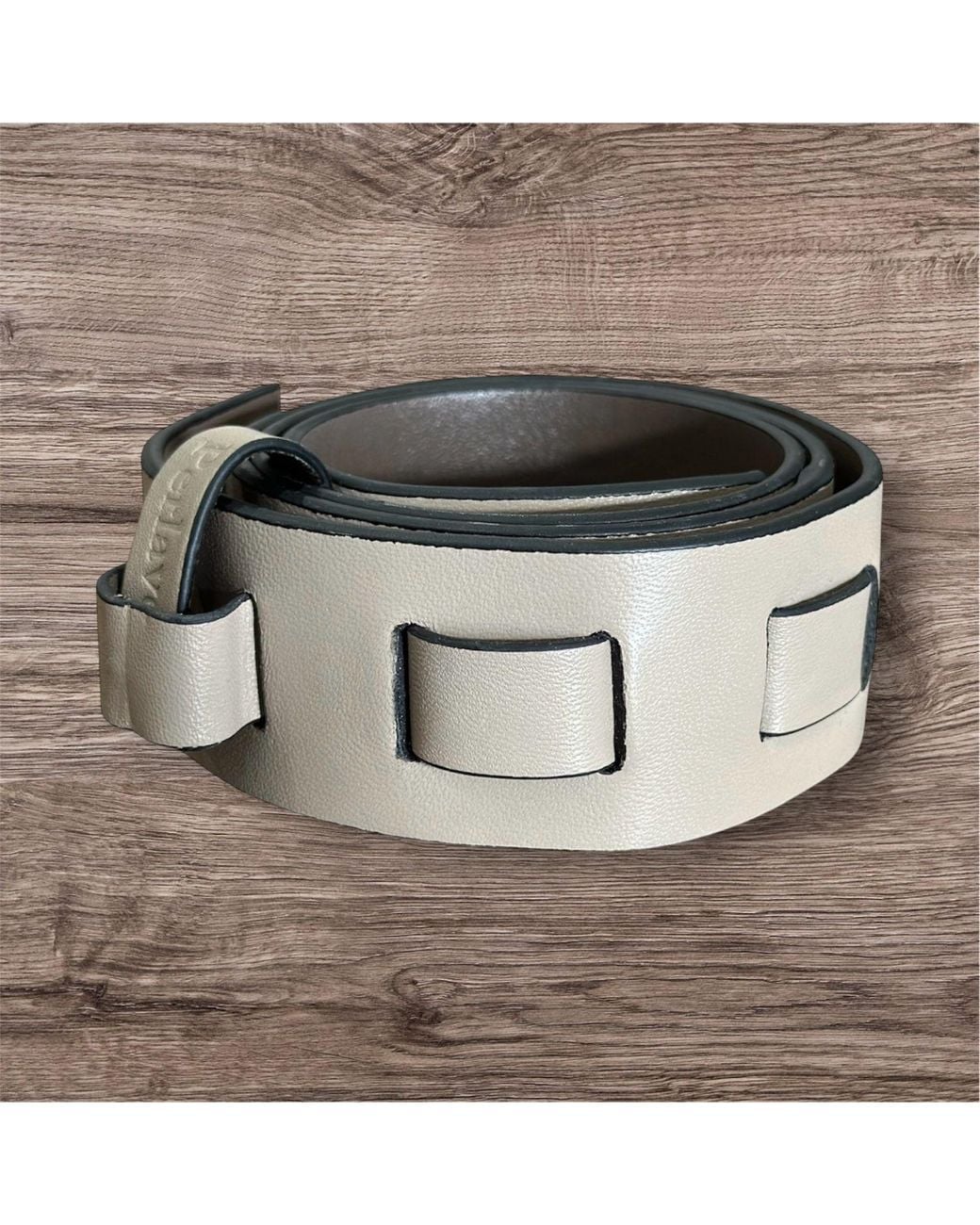 Perlavera Black Sandra Leather Belt Light-Dark Reversible