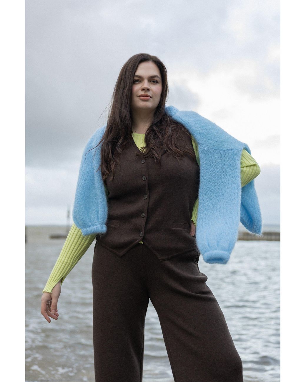 SALANIDA Blue Melody Mohair Jumper Sky