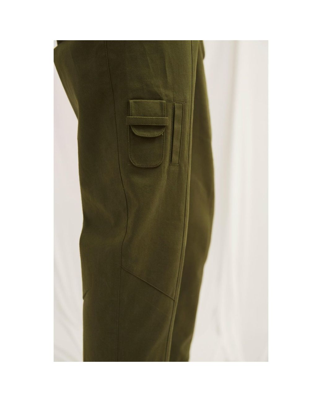 NAZLI CEREN Green Dorothy Zipped Cotton Jumpsuit
