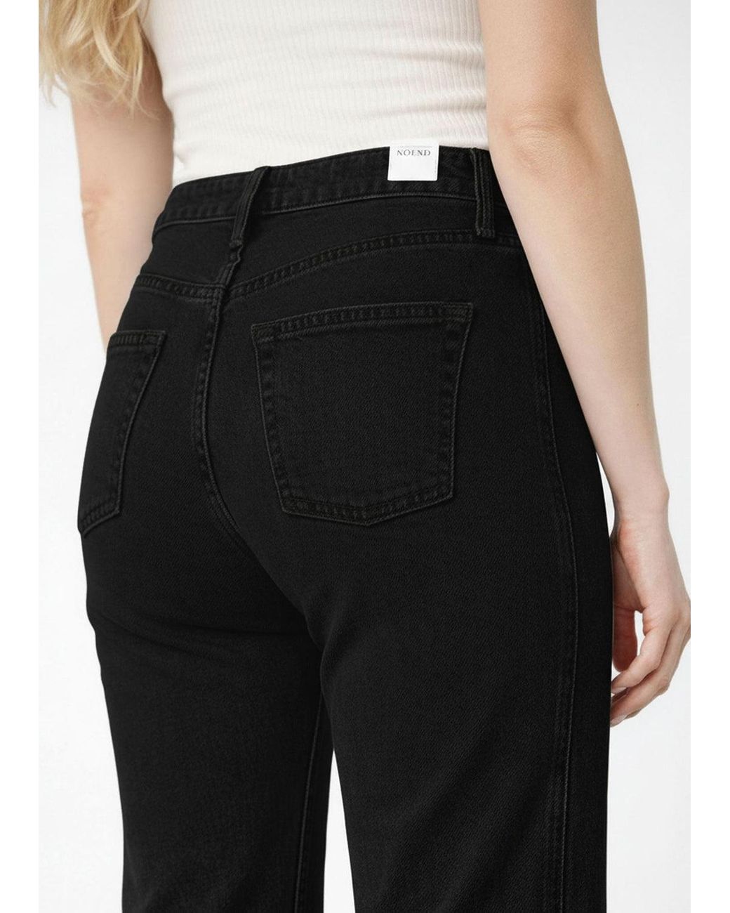 NOEND Black Queen High Rise Crop Wide Leg