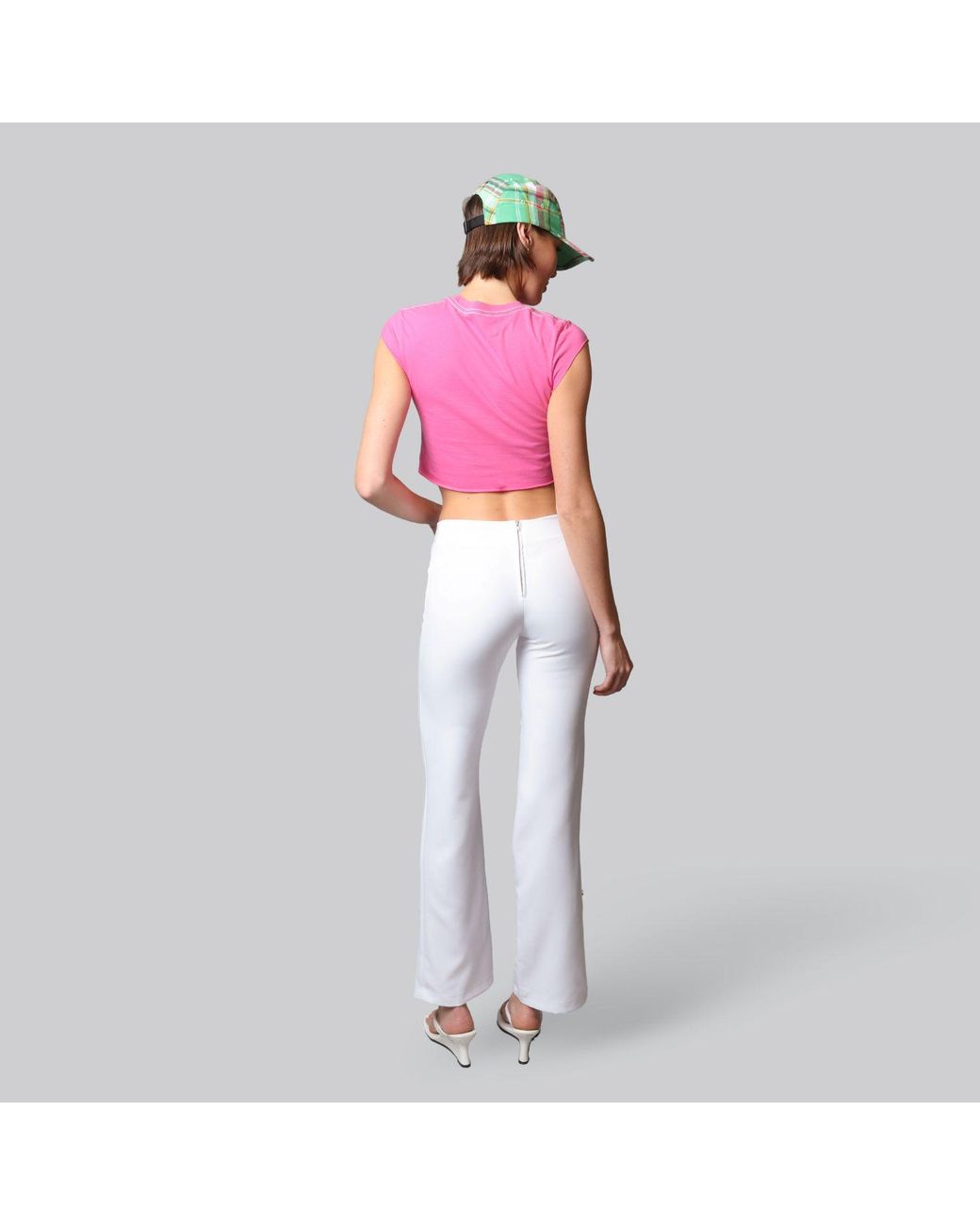 Love and Nostalgia Pink Margot Crop Tee