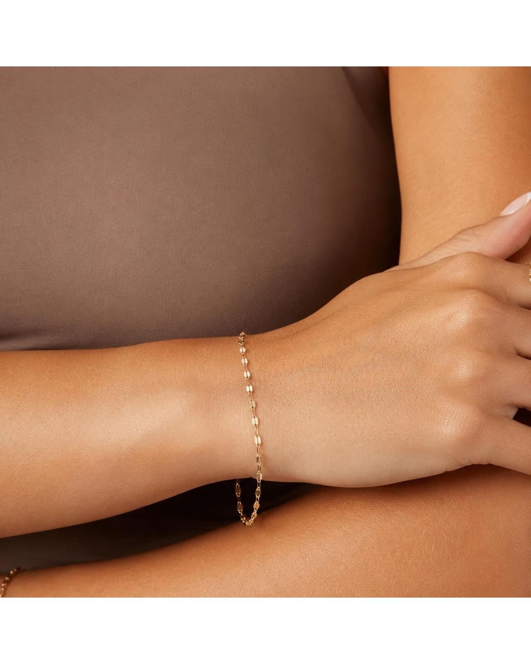 Verita New York Metallic 14K-Filled Oval Disc Chain Bracelet