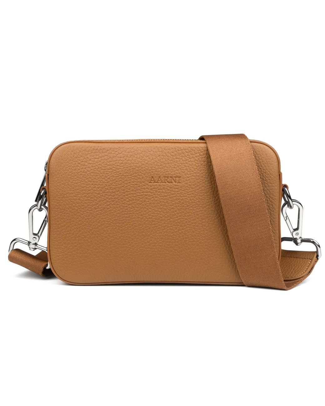 Aarni Brown Crossbody Bag, Cognac