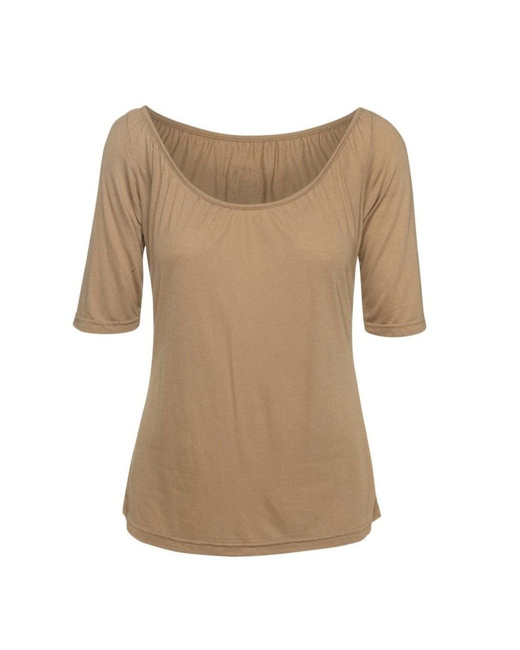 Conquista Natural Neutrals Short Sleeve Light Top