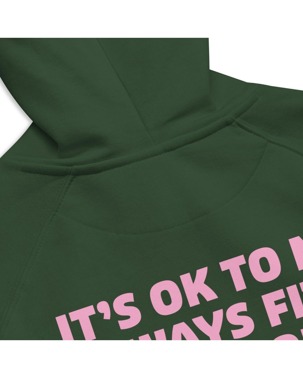 Anchor and Crew Green Bottle Five It's Ok Editions Organic Cotton Hoodie