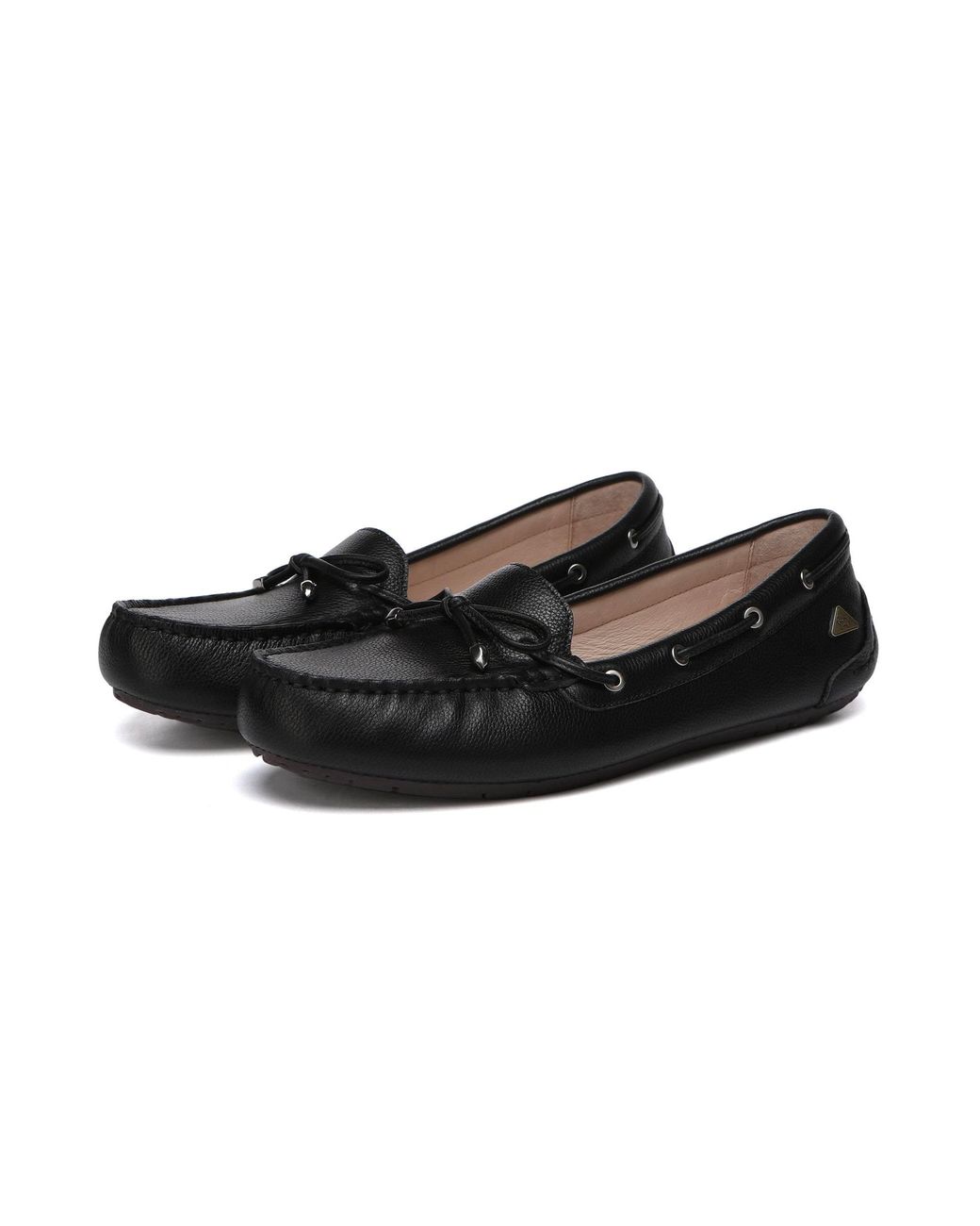 EverAu Australia Black Grebes Leather Loafers