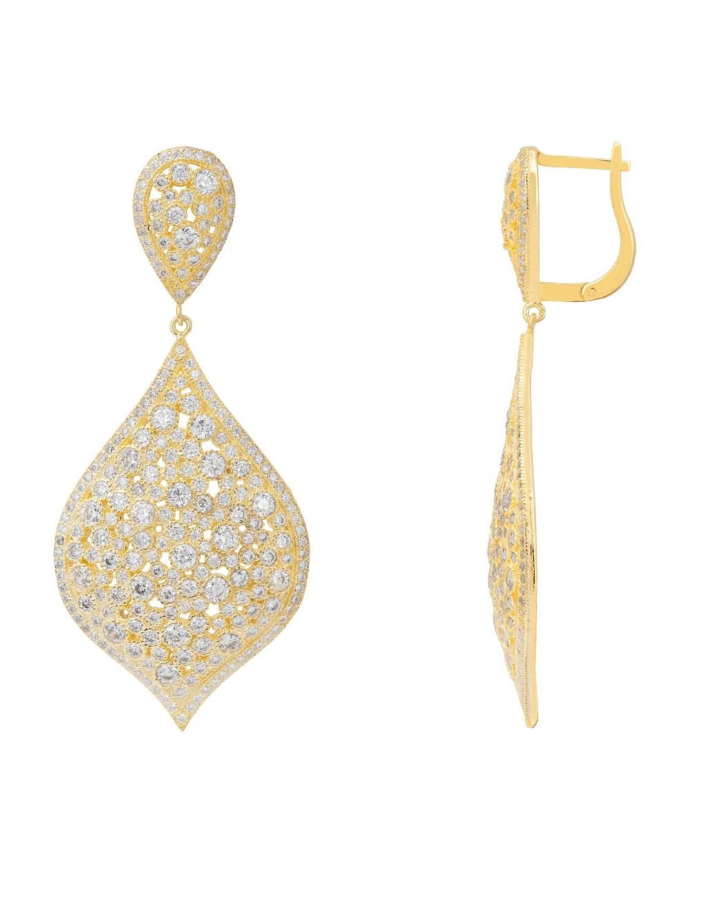 Latelita London Metallic Arabian Nights Earrings Gold