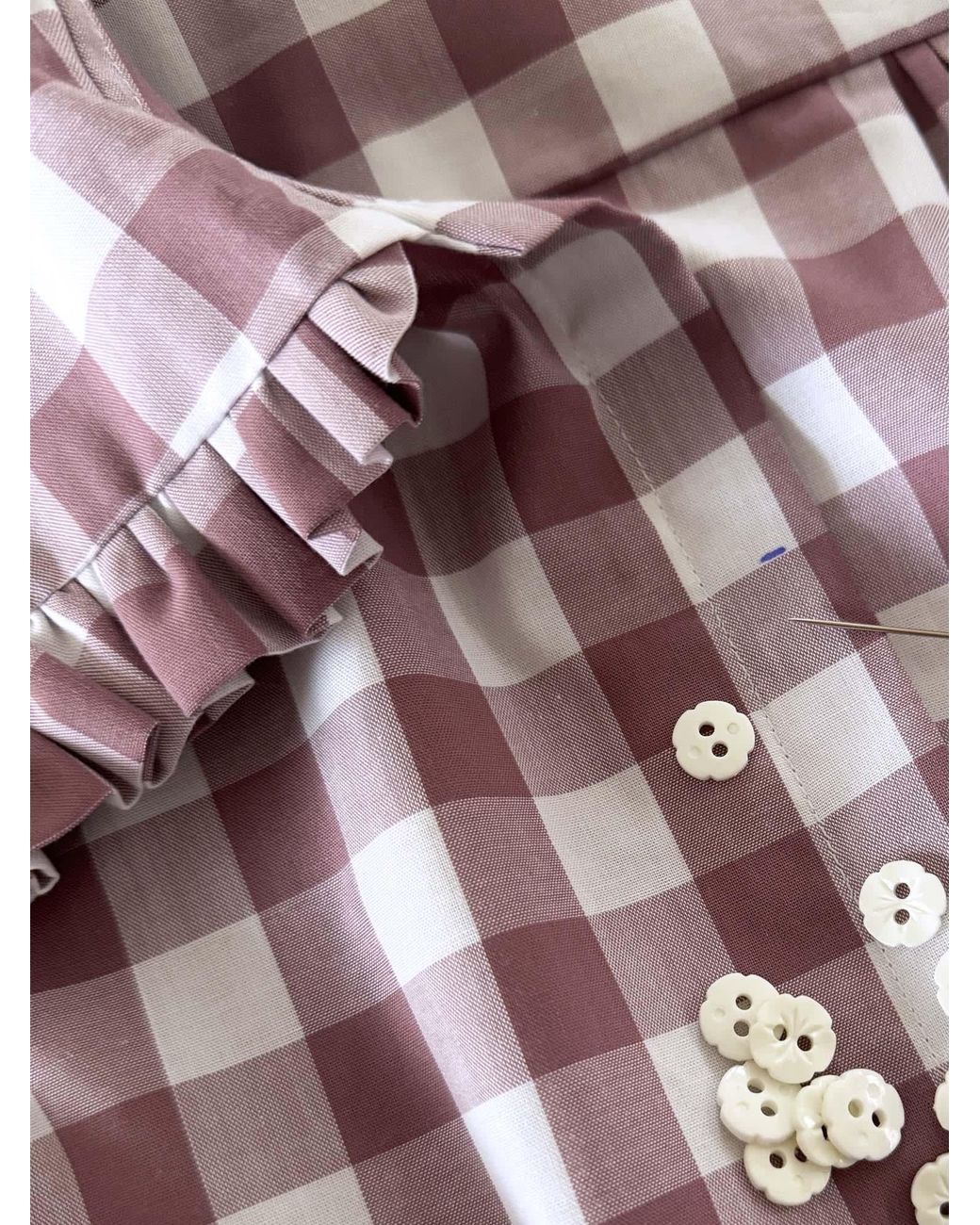 The Well Worn Pink The Luna Blouse – Gingham