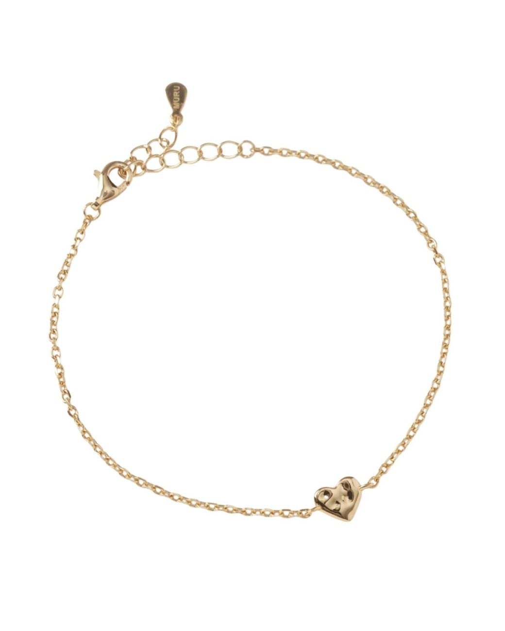 Muru Metallic Tiny Heart Bracelet