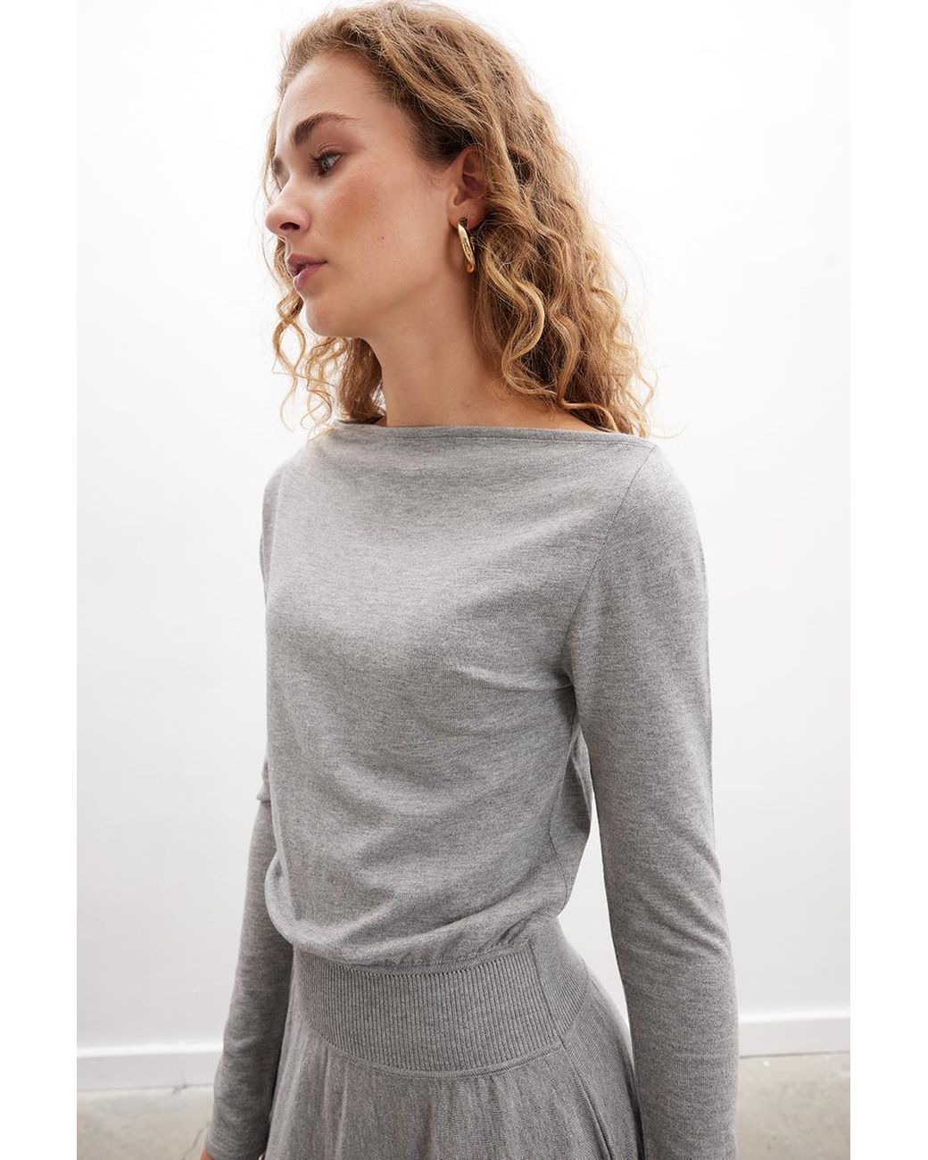 Peraluna Gray Mayfair Knit Dress