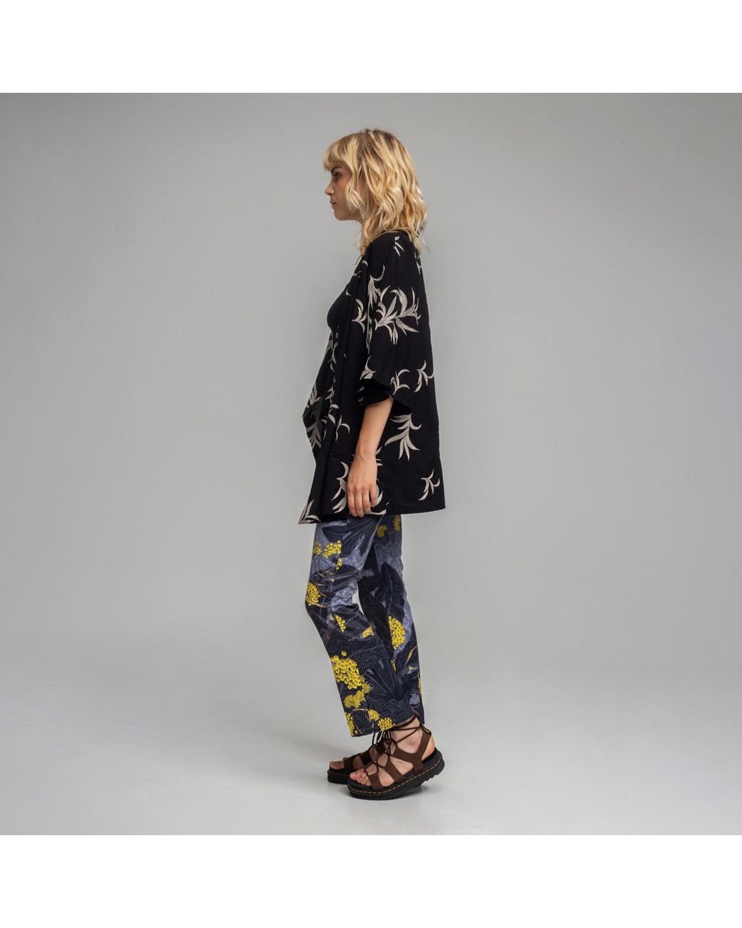 ARTISTA Blue Diana Printed Hendrix Pants