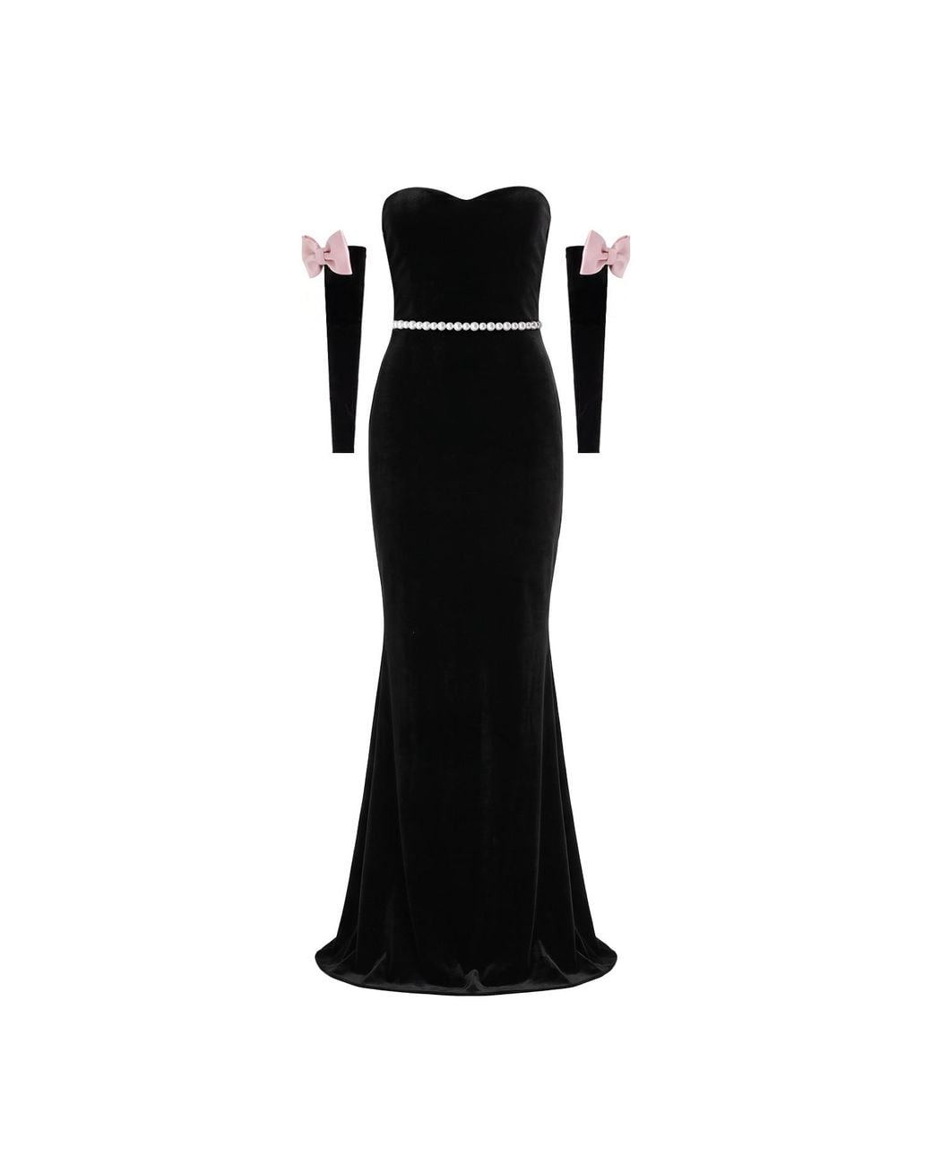 Nur Karaata Black Royal Reverie Dress