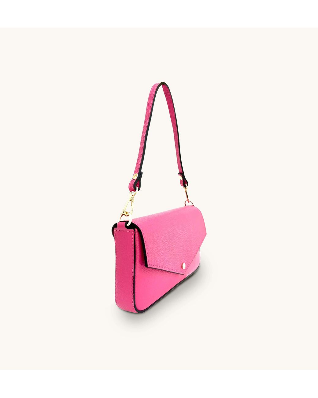 Apatchy London Pink The Munro Barbie Leather Shoulder Bag