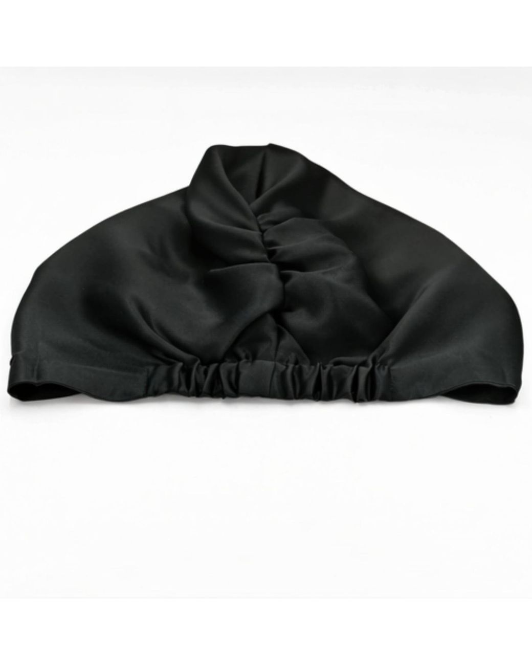 Hi Silk Black Set Of Two Double-Layer Silk Bonnets