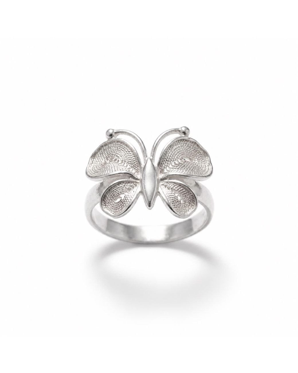 Yieon Metallic Butterfly Fine Filigree Ring