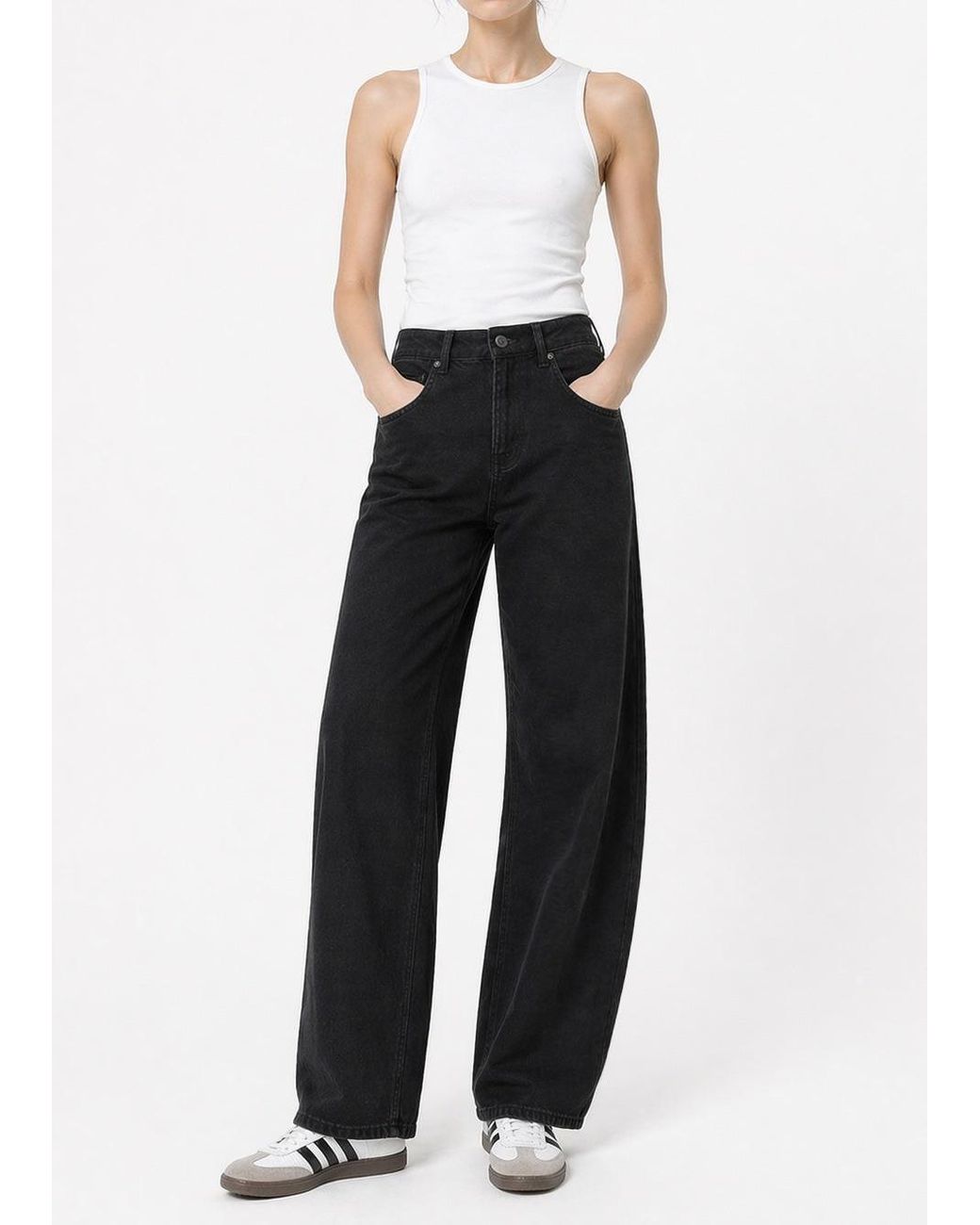 NOEND Black Kallie Relaxed Curve