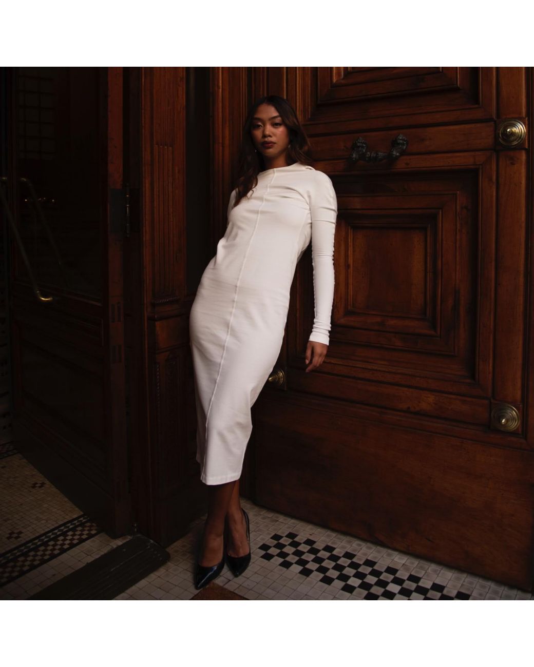The Ethos Studio White Sarah Dress