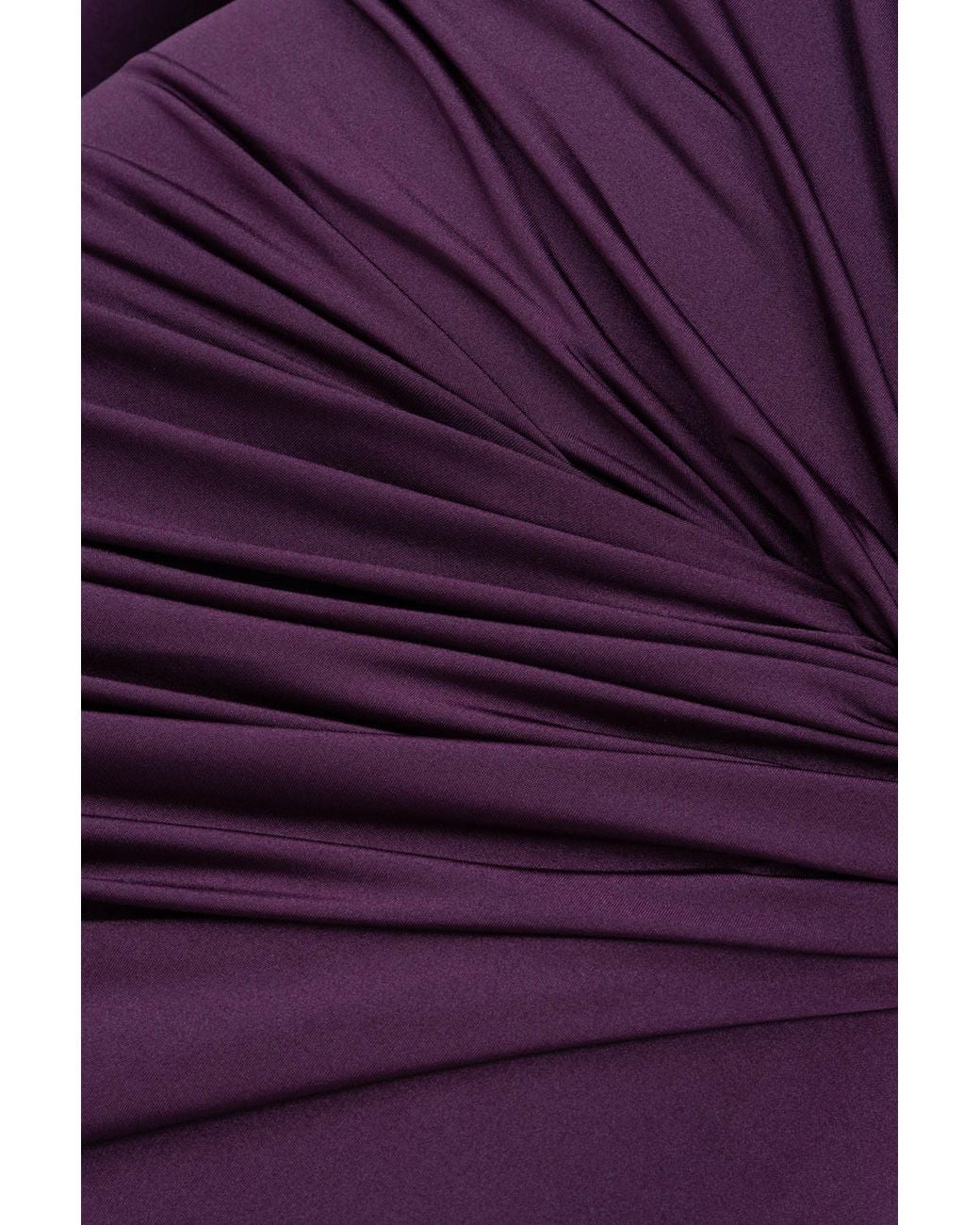 Nocturne Purple Draped Mini Dress