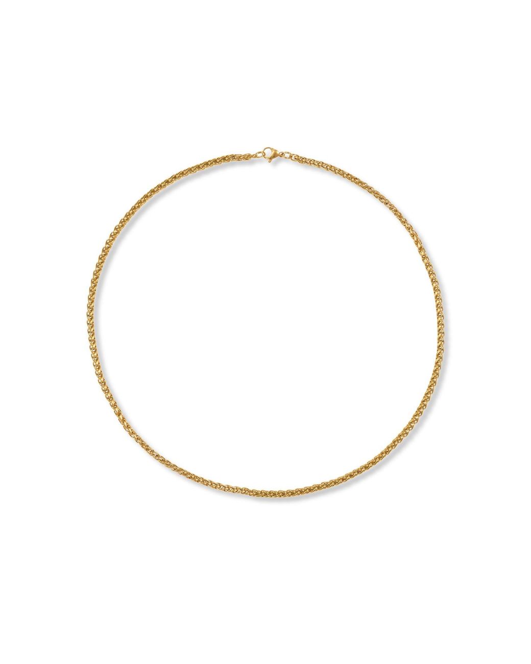 A Weathered Penny Metallic Delicate Weave Necklace