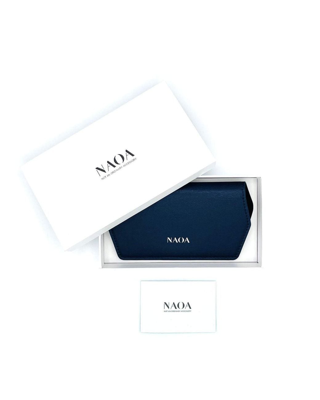 Naoa Orange Two Pack Apple-Leather Slim Glasses Case