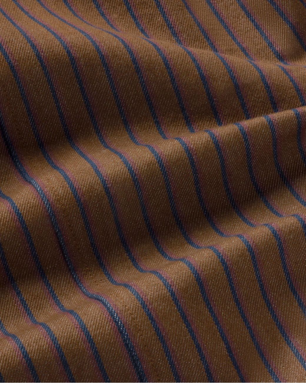 Thinking Mu Brown Striped Natural Dyes Astrid Jacket