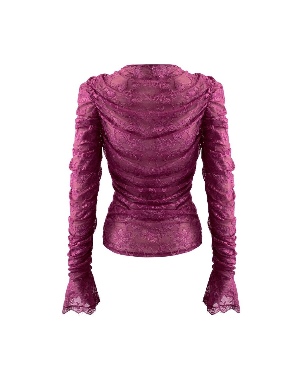 OW Collection Purple Audrey Lace Cardigan