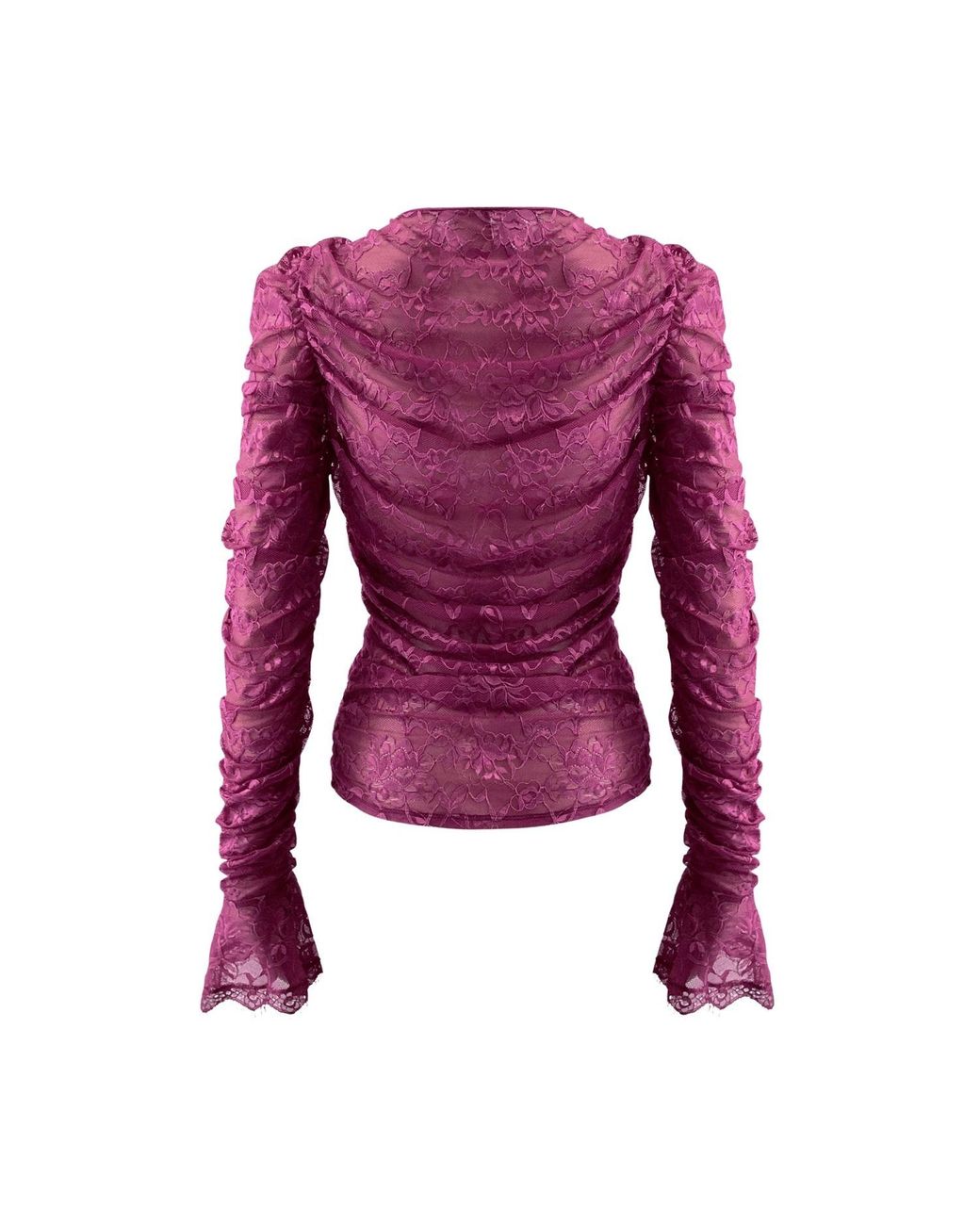 OW Collection Purple Audrey Lace Cardigan