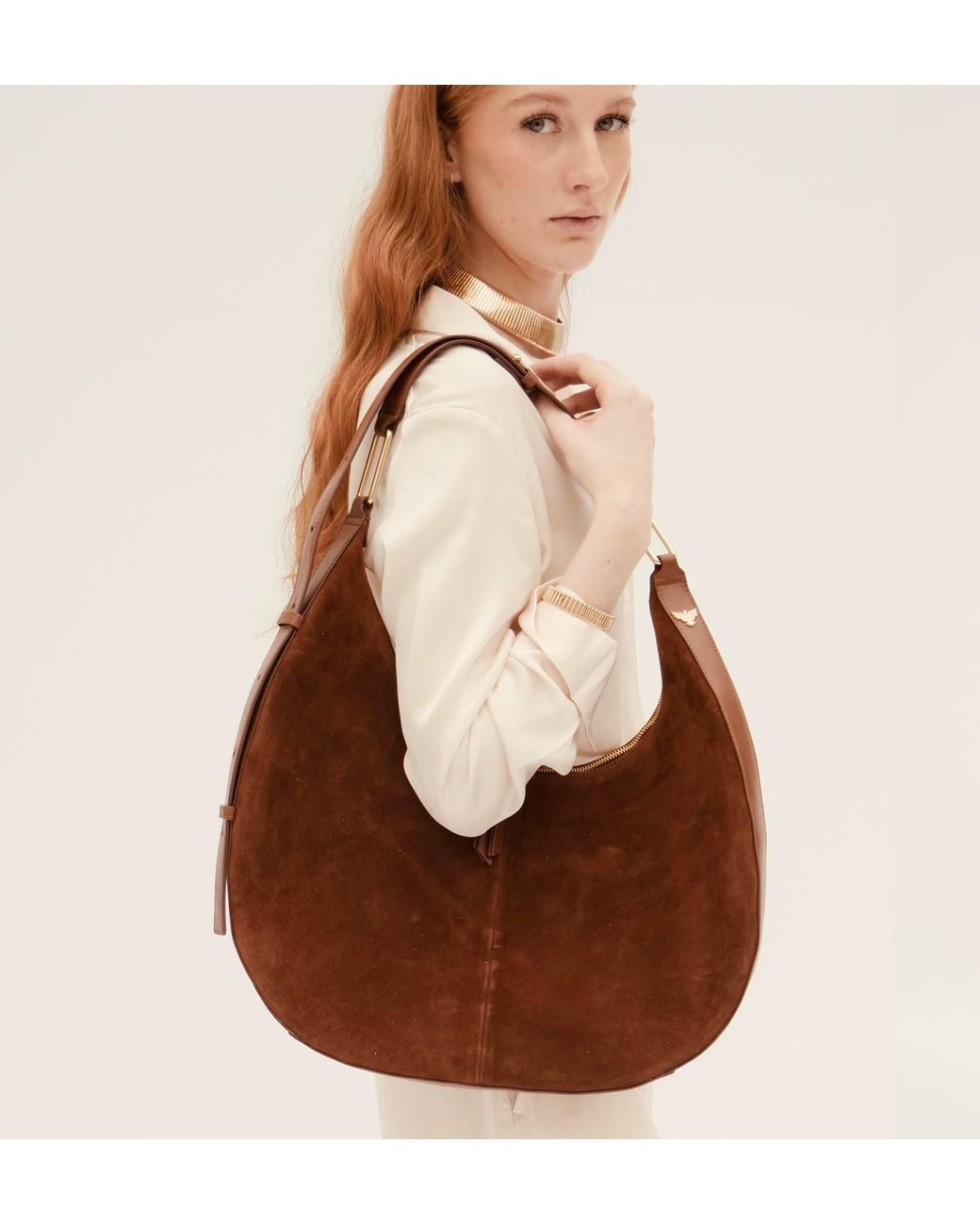 Apatchy London Brown The Nora Tan Suede Bag