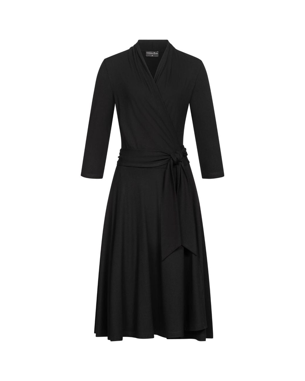 Marianna Déri Black Jersey Wrap Dress