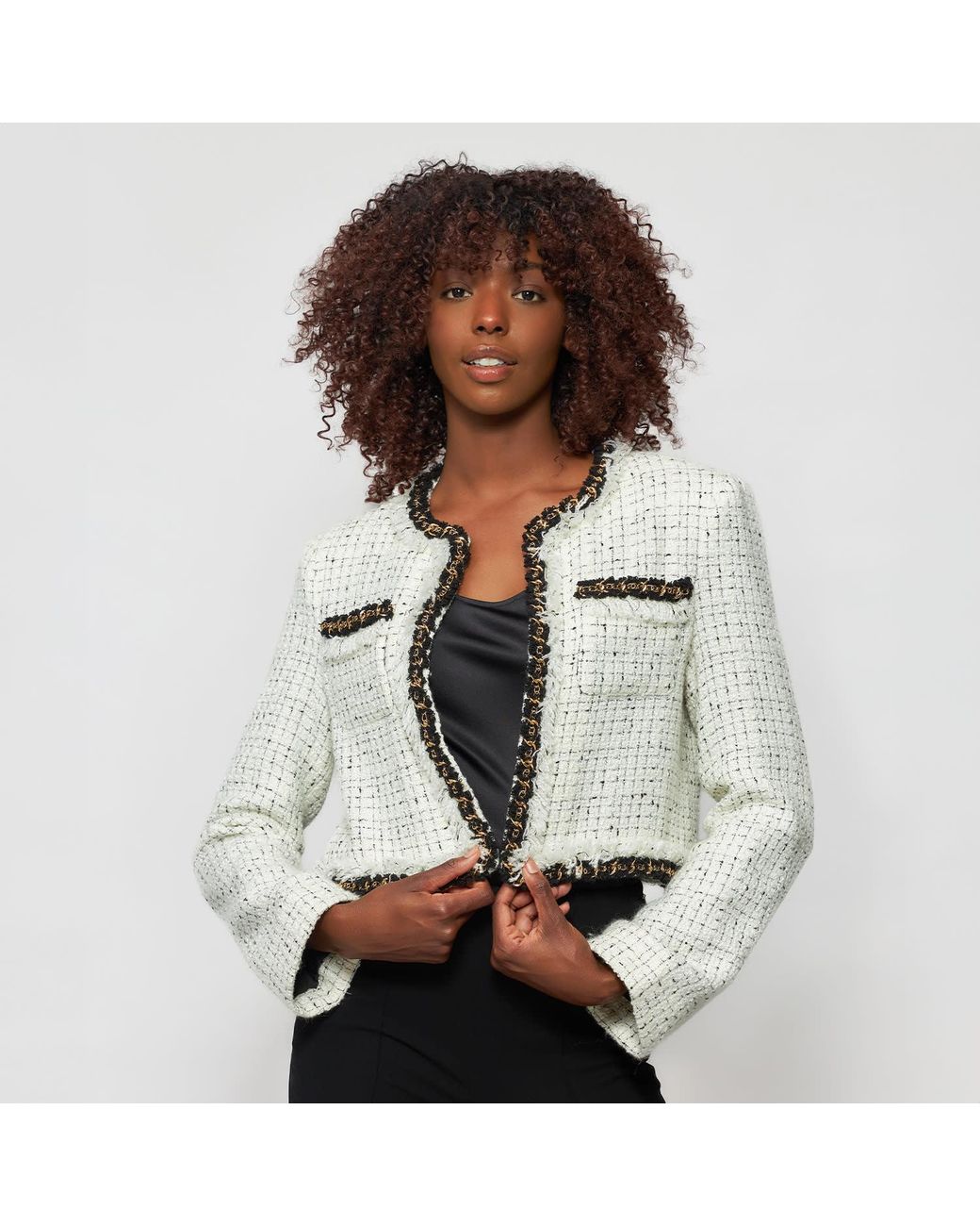 Solgo Atelier Gray Aret Tweed Jacket