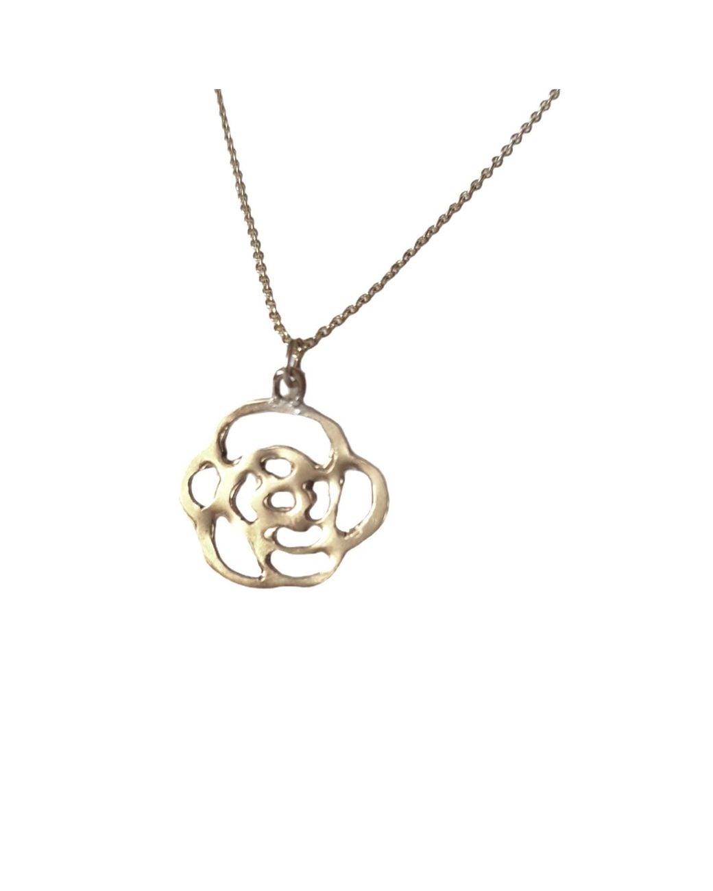 Lily Flo Jewellery Metallic Rose Necklace