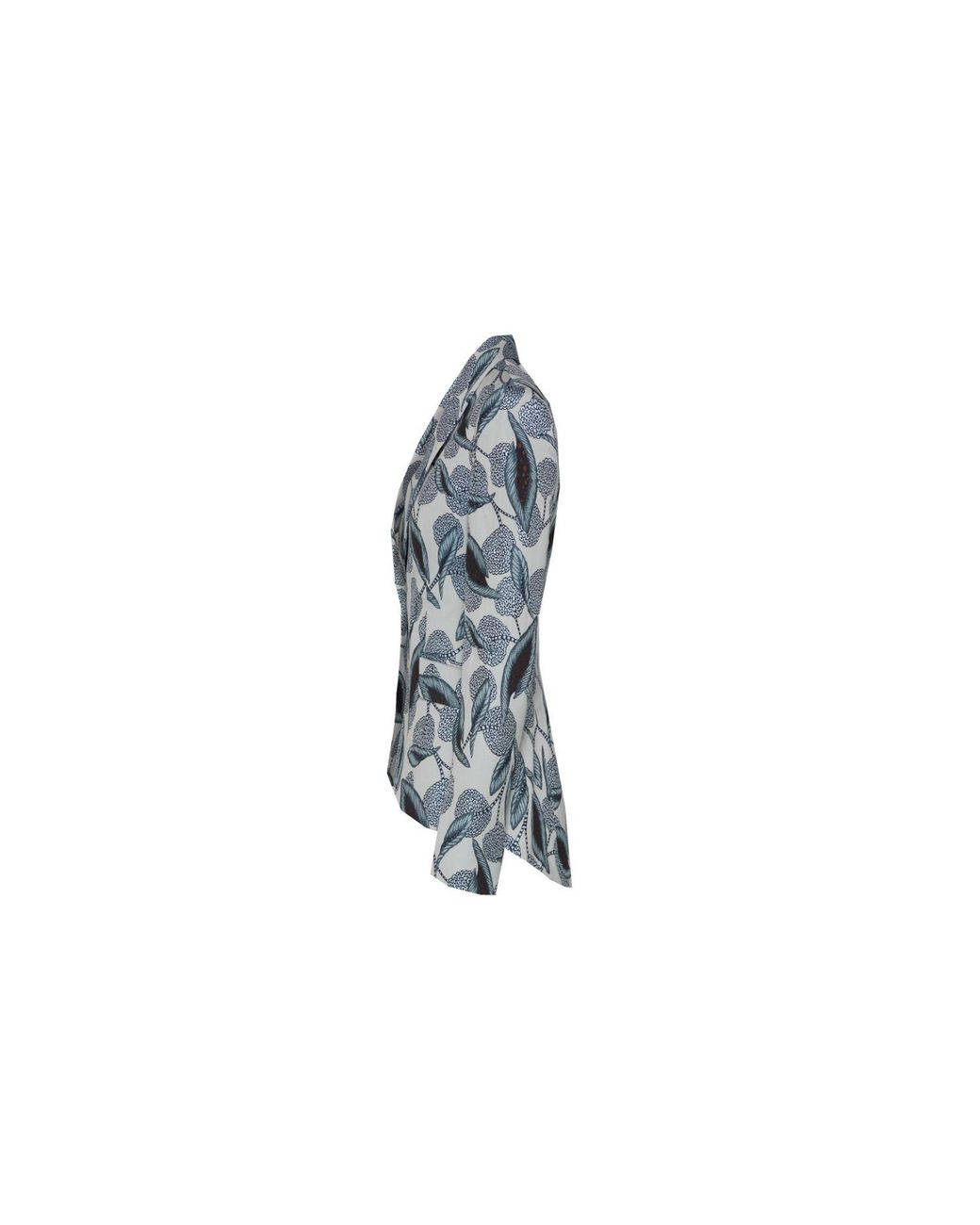 The Extreme Collection Green Floral Printed Tailored Blazer