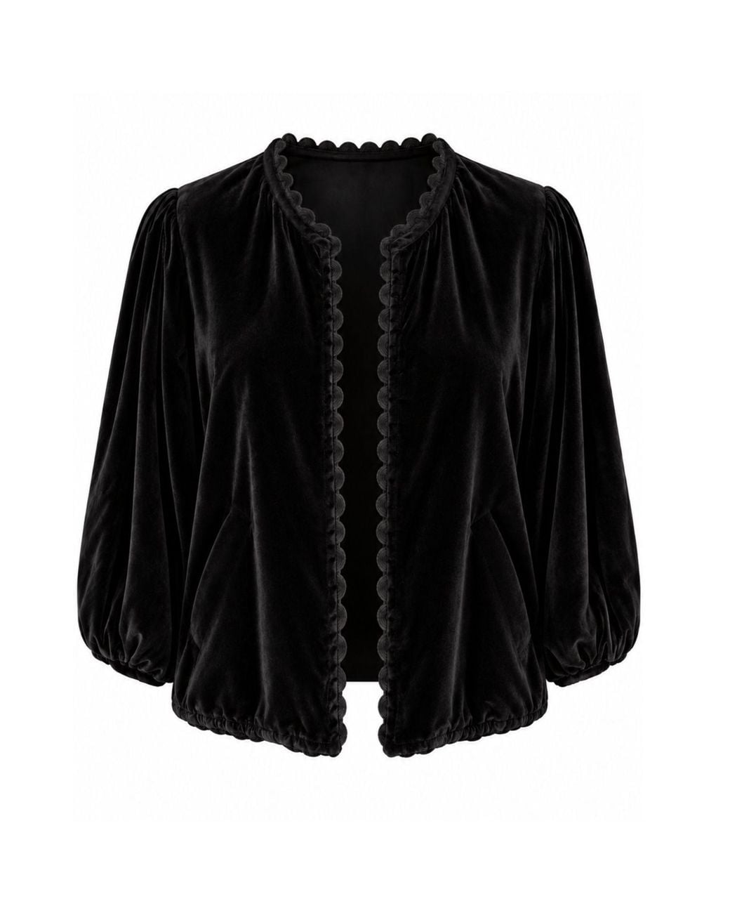 Luella Fashion Black Bari Velvet Jacket