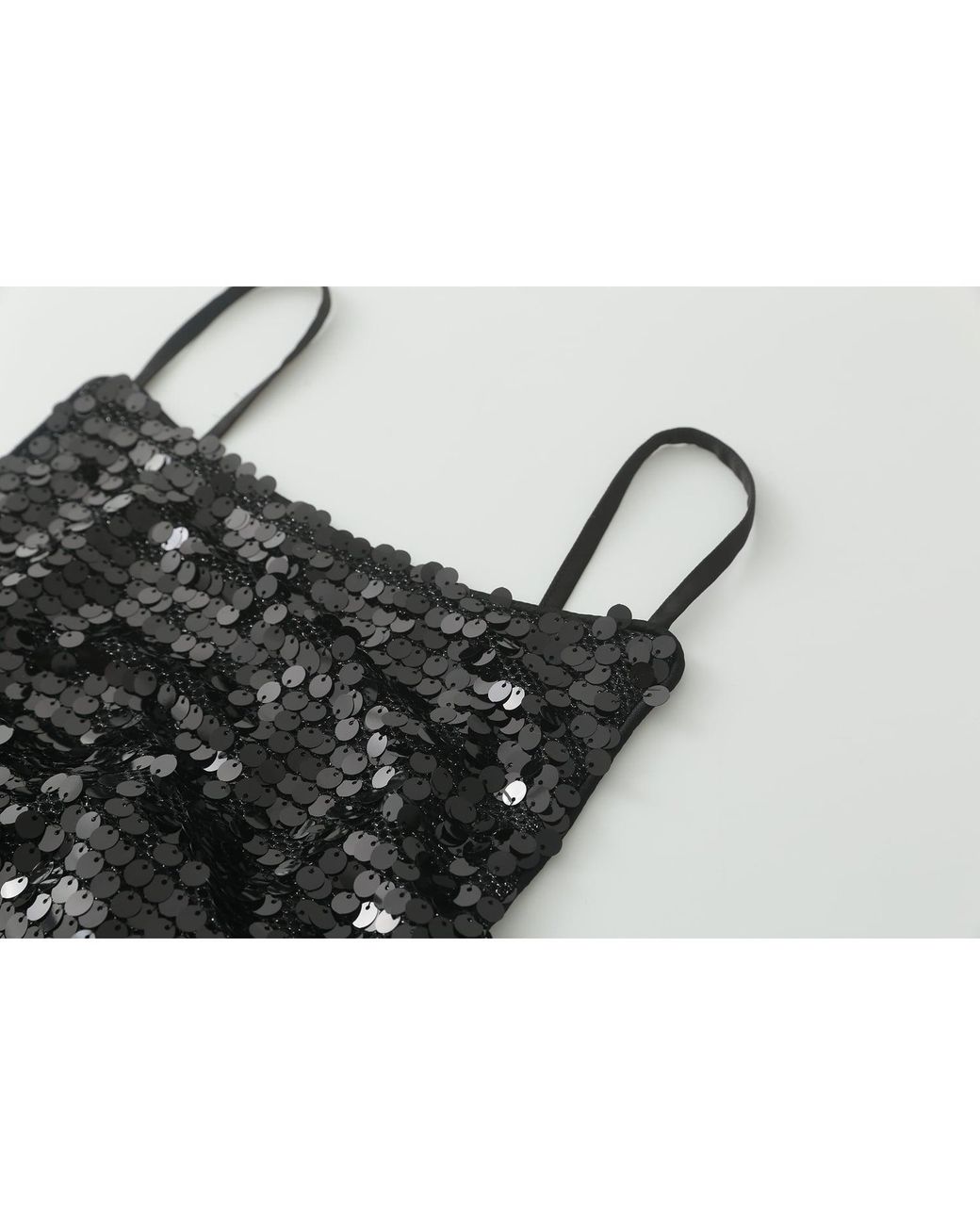 Aisl Black Sequin Mini Dress
